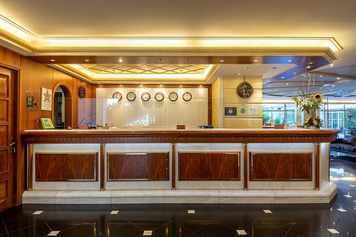 The reception of our hotel